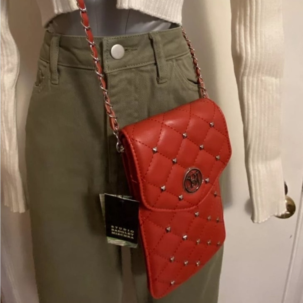 Red Quilted Crossbody Bag